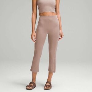 Lululemon Ribbed Softstreme Zip-Leg High-Rise Cropped Pant 25"